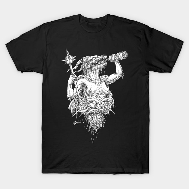 Beer is satan T-Shirt by Kuburan.Bonjer.Project